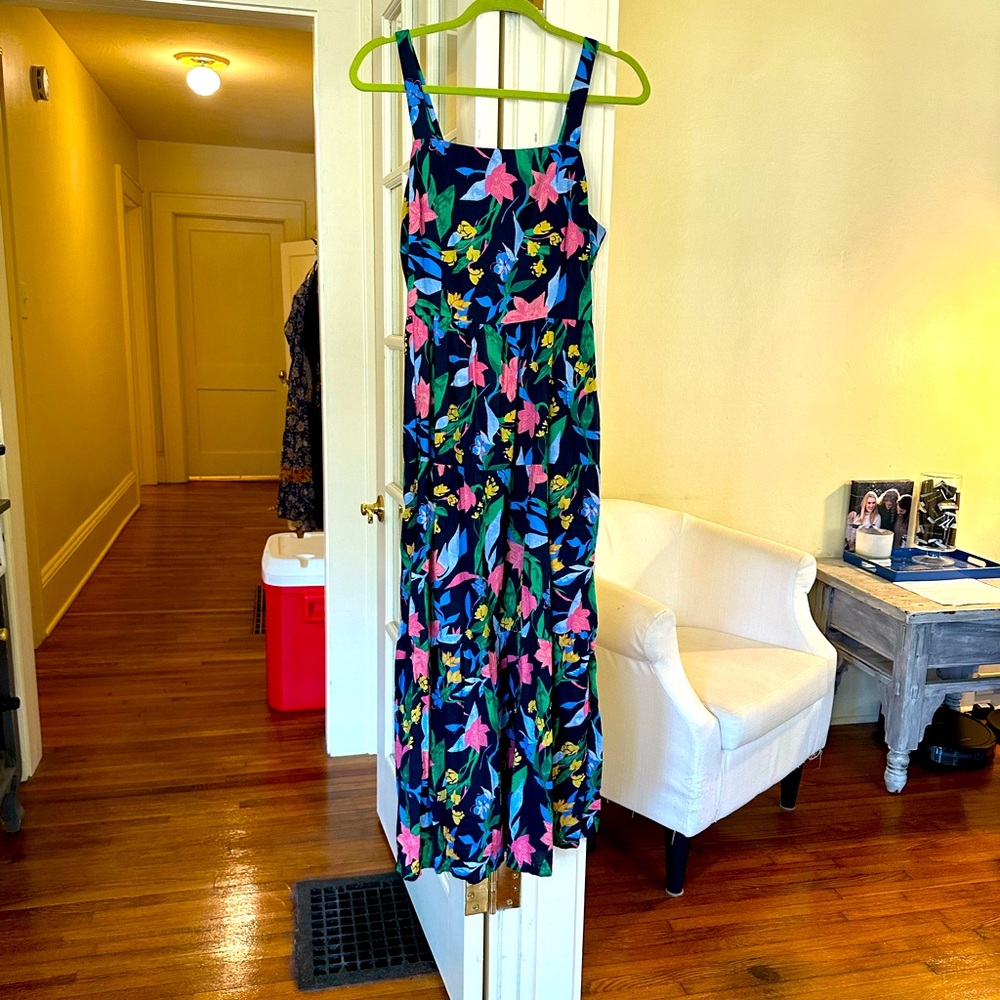 J. Crew Floral MIDI dress